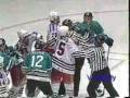 2010-05-26 | Tim Hunter - Langdon talk 3/3/97 ~> Looks like Timmy wants to get something started in this, his 800th career NHL game. Hunter has some choice words for Darren at the bench ... ()