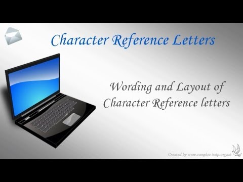 how to write reference letter