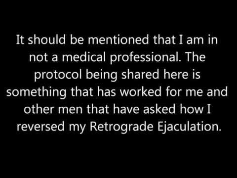 how to perform retrograde ejaculation