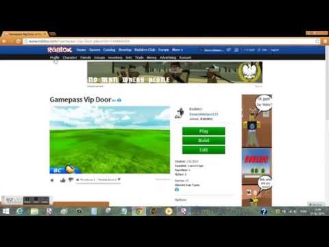How To Make A Vip Door On Roblox With Pictures Videos Answermeup