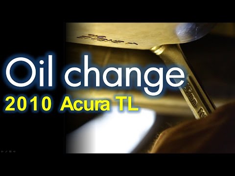how to change oil on acura rl