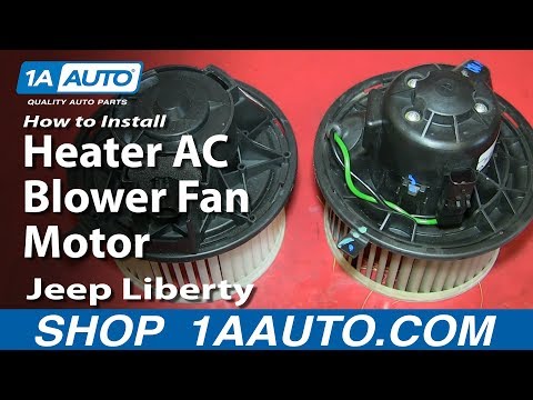 How To Install Replace Heater AC Blower Fan Motor 2002-07 Jeep Liberty