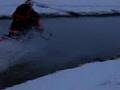 videos de Snowmobile,North Dakota Snowmobile Water Skip