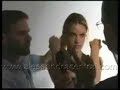 supermodel alessandra ambrosio behind the scenes of the zoomp (brazil) 2008 campaign.