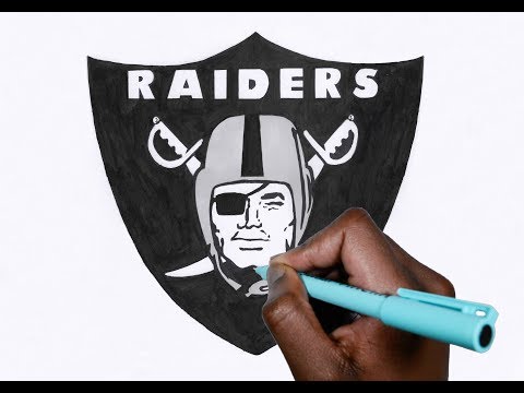video-linktoworks-HOW TO DRAW THE OAKLAND RAIDERS LOGO ! (USING A PENCIL)