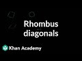 Rhombus Diagonals