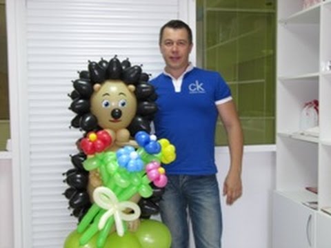 Ежик из шаров мастер класс Ежик из шаров мастер класс