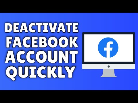 how to deactivate a facebook account