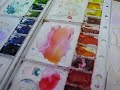 Laying a watercolor wash