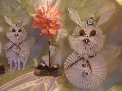 DIY Deko Hase aus Butterbrotpapier selber BASTELN
