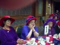 Red Hat Society Fashion Show - Comedy - Model from 'Plastic sacks on 4th Ave.'