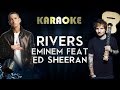 Eminem - River Ft. Ed Sheeran | Official Karaoke Instrumental Lyrics Cover Sing Along