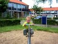 Midas de Leeuwe flying and laughing