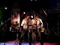 Diego y Nelson hacen el dasafio de timbales en el 5º aniversario de La Konga en La Casona Catamarca
