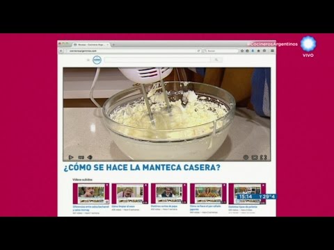 Cómo hacer manteca casera