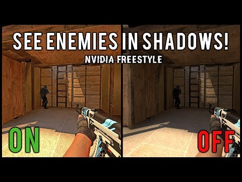 See Enemies In Shadows Easier In CSGO Using Nvidia Freestyle! | Competitive Advantage