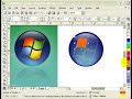 Creating Vista Logo in CorelDraw X3
