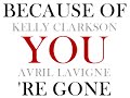 kelly clarkson vs avril lavigne   because of youre gone