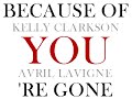 kelly clarkson vs avril lavigne   because of youre gone