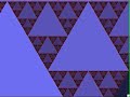 Sierpinski fractal zoom