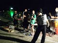 i funkallisto live al porto di policastro durante 1 improvvisazione con l'artista di strada giacomo