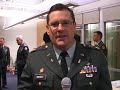 Major Michael Berry presents Scholarship Award