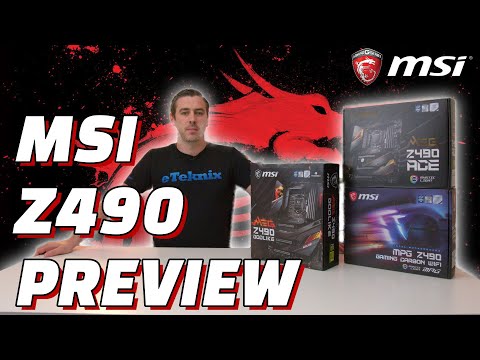 MSI Z490 Motherboard Preview