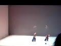 akram khan is a uk-born kathak performer and award winning contemporary dance choreographer. here, he dances in an abstract piece with sidi larbi cherkaoui.