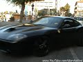 Matte Black Ferrari 575m Start and Accelerate Matte Black Ferrari 575m Start and Accelerate