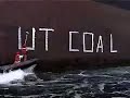 Greenpeace paints coal carrier in India