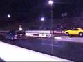 drag race ford mustang with nos vs chevy comaro with out nos