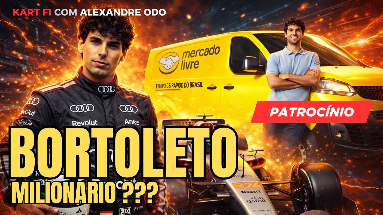 BORTOLETO + MERCADO LIVRE! O patrocínio gigante que garante o Brasil na F1