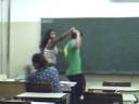 Prof. de matem�tica dando aula de forr�