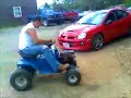 Redneck lawn mower the sad ending blown engine#4 Redneck lawn mower the sad ending blown engine#4