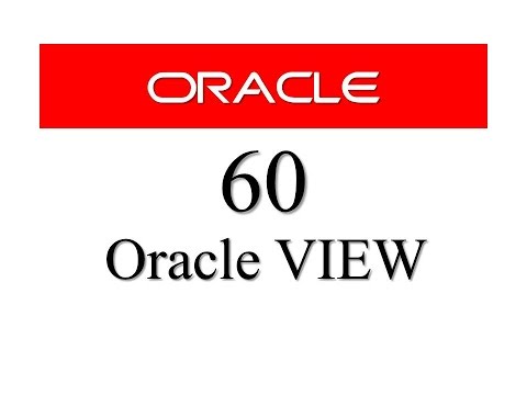 how to create view in oracle