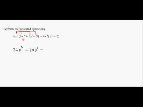 how to perform the indicated operation