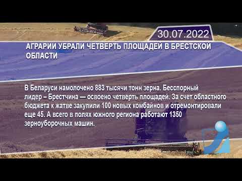 Новостная лента Телеканала Интекс 30.07.22.