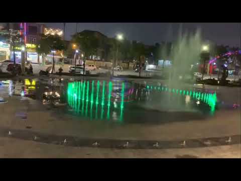 Nhạc nước âm sàn vườn hoa nghệ thuật đường Hồ Tùng Mậu - TP Vinh