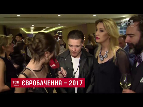 Евген Галич, солист O.Torvald, Снежана Егорова, и Питер Залмаев (Zalmayev) на ЕвроВидении