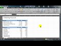 Use Excel to Make a Personal Budget / Income Statement Part 3 of 4