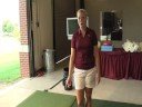 Caroline Westrup tours the Golf Practice Facility Caroline Westrup tours the Golf Practice Facility
