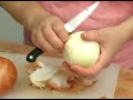 Homemade Chicken Noodle Soup Recipe : Peeling Onions & Garlic for Chicken Noodle Soup