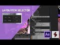 Cara Membuat Layer Atau Item Type Selector Di After Effects Menggunakan Exptenscript