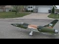 how to build a rc jet F-105 thunderchief # 525 TAXI TEST
