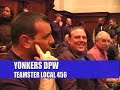 viewer discretion advised strong language is used in this video.  this explosive documentary is about the mismanagement of the city budget by yonkers mayor phil amicone.  union workers protest about layoffs at the city council meeting.  

teamster dpw thugs disrespect women at meeting. yonkers mayor phil amicone mismanaged the city funds, giving his staff $9,500 raises with salaries way over $150,000 a year, union leader ed doyle jr. sold out dpw workers contracts with them losing overtime and and there annuity funding to please the mayor of yonkers.  the yonkers mayor then   wrote a letter to the leadership of the teamsters local 456 ed doyle jr. saying what a great job he's doing.  union leaders should be representing the working class, securing their jobs, overtime, annuity funds and contracts.  the result is the union leadership sold out union workers before this meeting.  you be the judge!

the westchester news
http://thewestchesternews.com