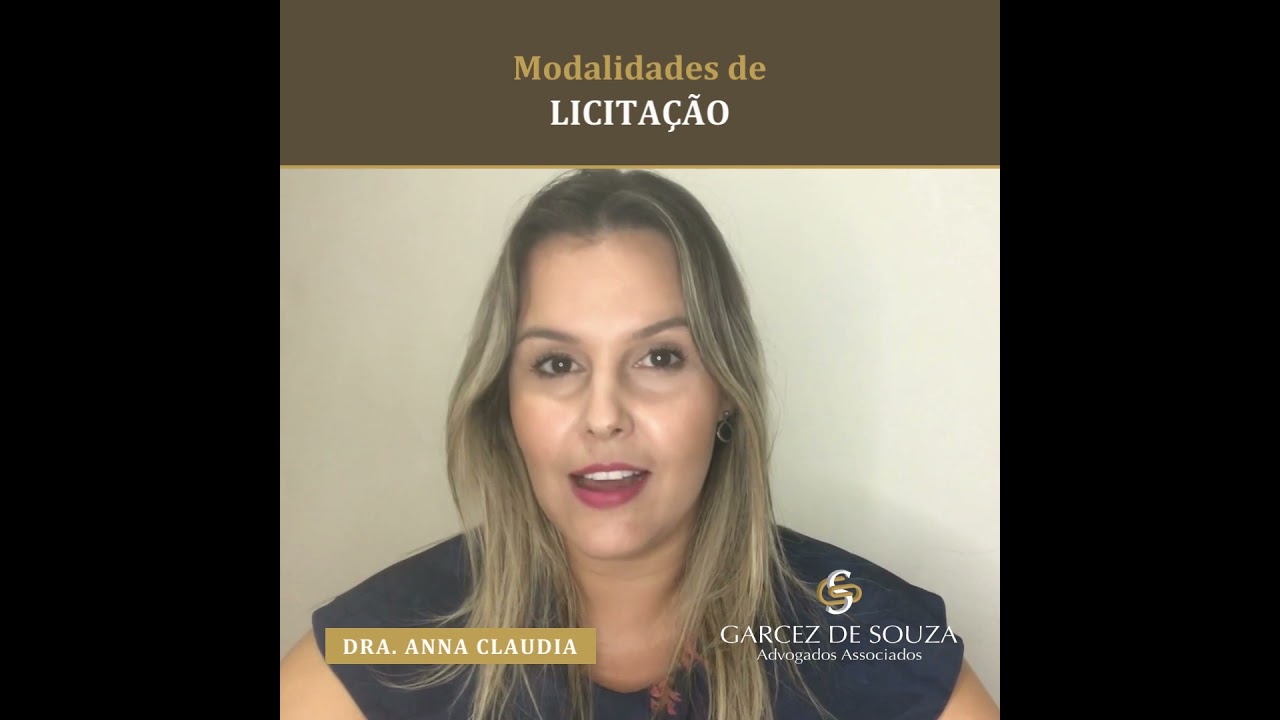 Modalidades de licitação