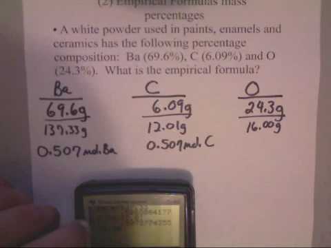 how to determine empirical formula