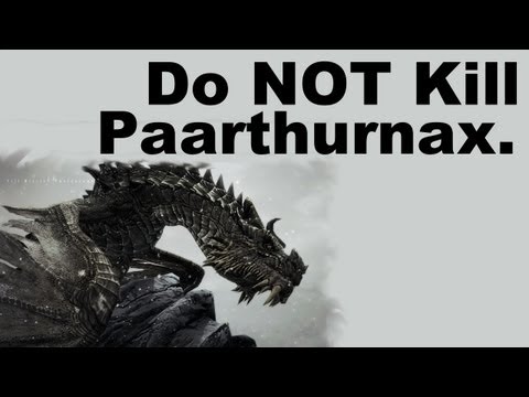 how to not kill paarthurnax in skyrim