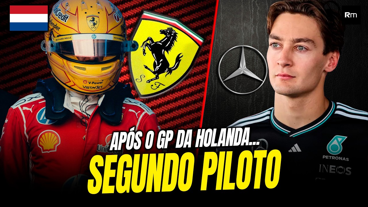 🚨 TRETA DO HAMILTON PUT0 COM A FERRARI E A INEVITÁVEL PERGUNTA SE RUSSELL VIROU SEGUNDO PILOTO
