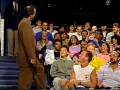 bill murray is heckled by an unruly audience member (joe furey) on letterman.
